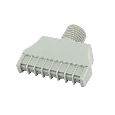 Harfington 1/4BSP Male Thread 40mm Width ABS Windjet Air Blow Off Flat Jet Nozzle Gray