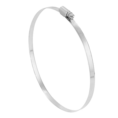 Harfington 141mm to 165mm Dia Range 201 Stainless Steel German Type Hose Clamp Hoop 5pcs