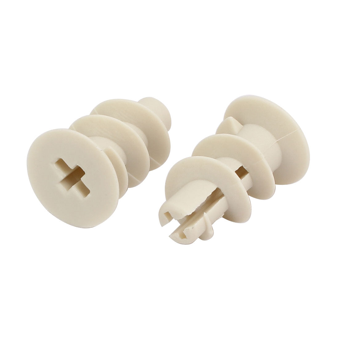 Harfington 14mmx23mm Nylon Flat Tip Hollow-Wall Self-Drilling Drywall Anchor 50pcs