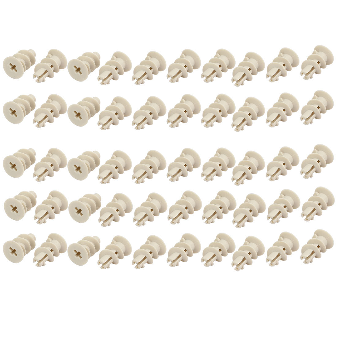 Harfington 14mmx23mm Nylon Flat Tip Hollow-Wall Self-Drilling Drywall Anchor 50pcs