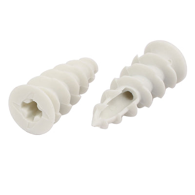 Harfington 14mm x 38mm Nylon Hollow-Wall Self-Drilling Drywall Anchor 35pcs