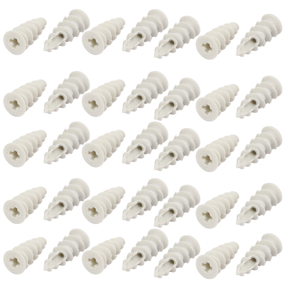 Harfington 14mm x 38mm Nylon Hollow-Wall Self-Drilling Drywall Anchor 35pcs
