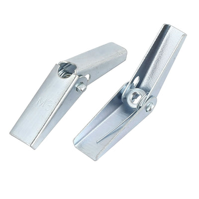 Harfington M3 Dia Female Thread Spring Loaded Hollow Wall Anchor Toggle Wing Nut 50pcs