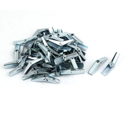 Harfington M3 Dia Female Thread Spring Loaded Hollow Wall Anchor Toggle Wing Nut 50pcs