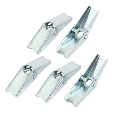 Harfington M10 Dia Female Thread Spring Loaded Hollow Wall Anchor Toggle Wing Nut 5pcs