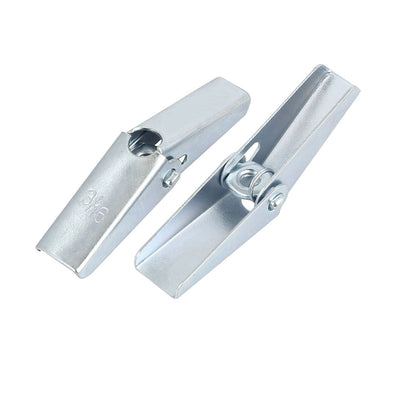 Harfington 3/16" Dia Female Thread Spring Loaded Hollow Wall Anchor Toggle Wing Nut 50pcs