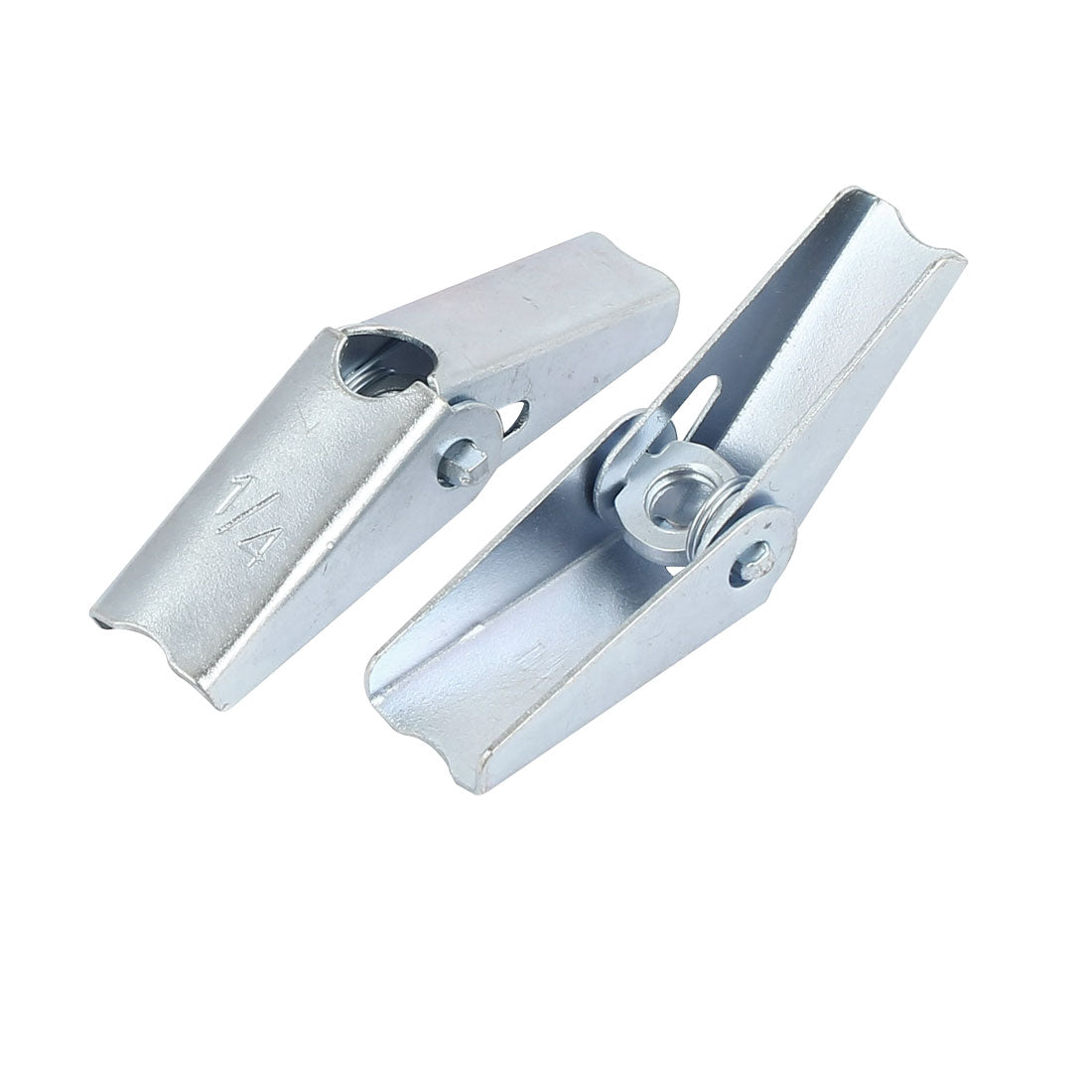 Harfington 1/4" Dia Female Thread Spring Loaded Hollow Wall Anchor Toggle Wing Nut 20pcs