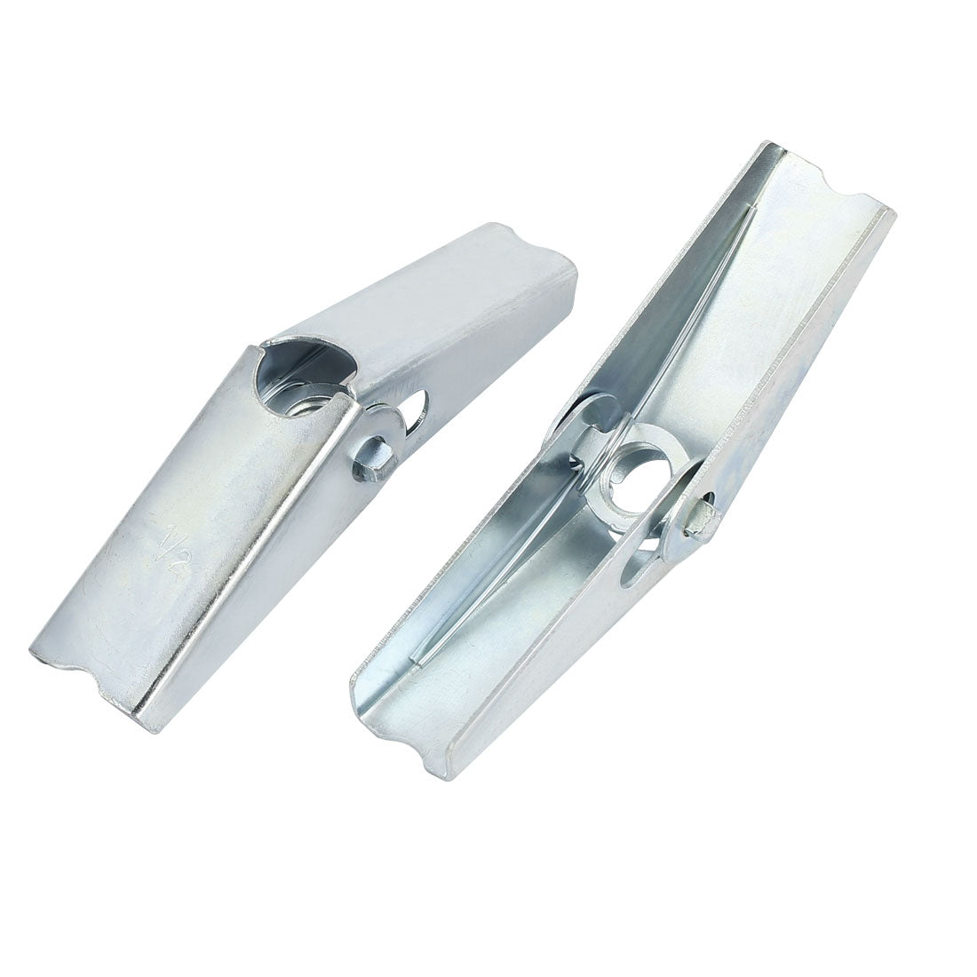 Harfington 1/2" Dia Female Thread Spring Loaded Hollow Wall Anchor Toggle Wing Nut 10pcs