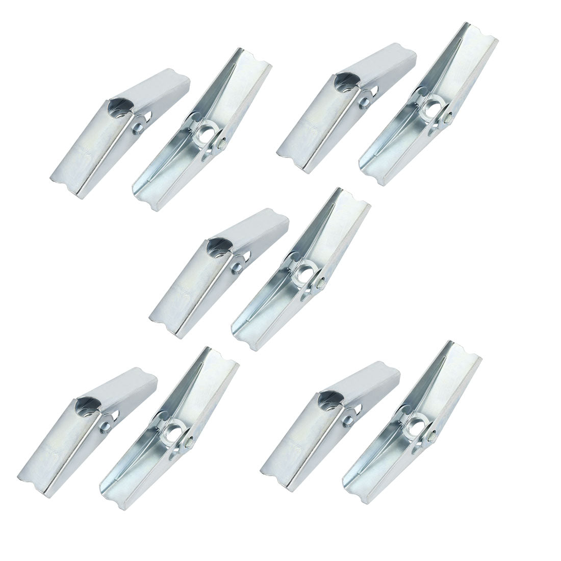 Harfington 1/2" Dia Female Thread Spring Loaded Hollow Wall Anchor Toggle Wing Nut 10pcs