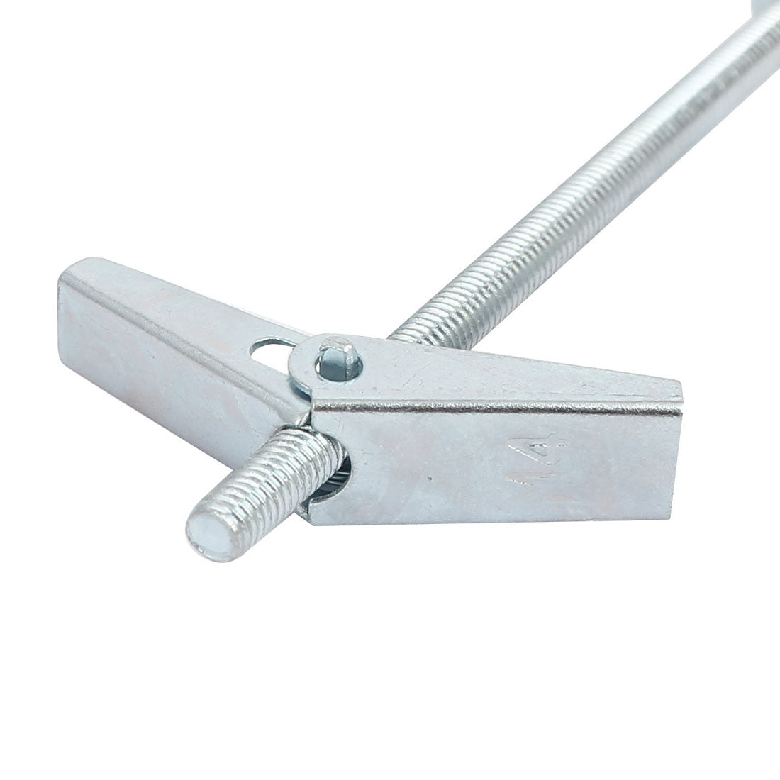 Harfington M4 x 75mm Male Thread Spring Loaded Hollow Wall Round Head Toggle Bolt 10pcs