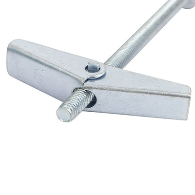 Harfington M5 x 75mm Male Thread Spring Loaded Hollow Wall Round Head Toggle Bolt 10pcs