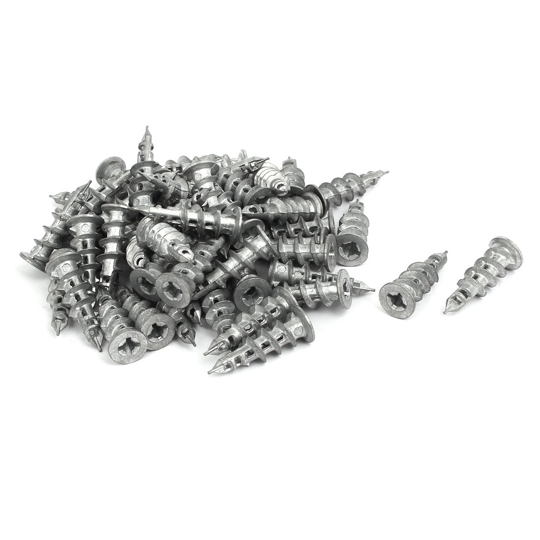 Harfington 14mmx38mm Zinc Alloy Pointed Tip Hollow-Wall Self-Drilling Drywall  50pcs