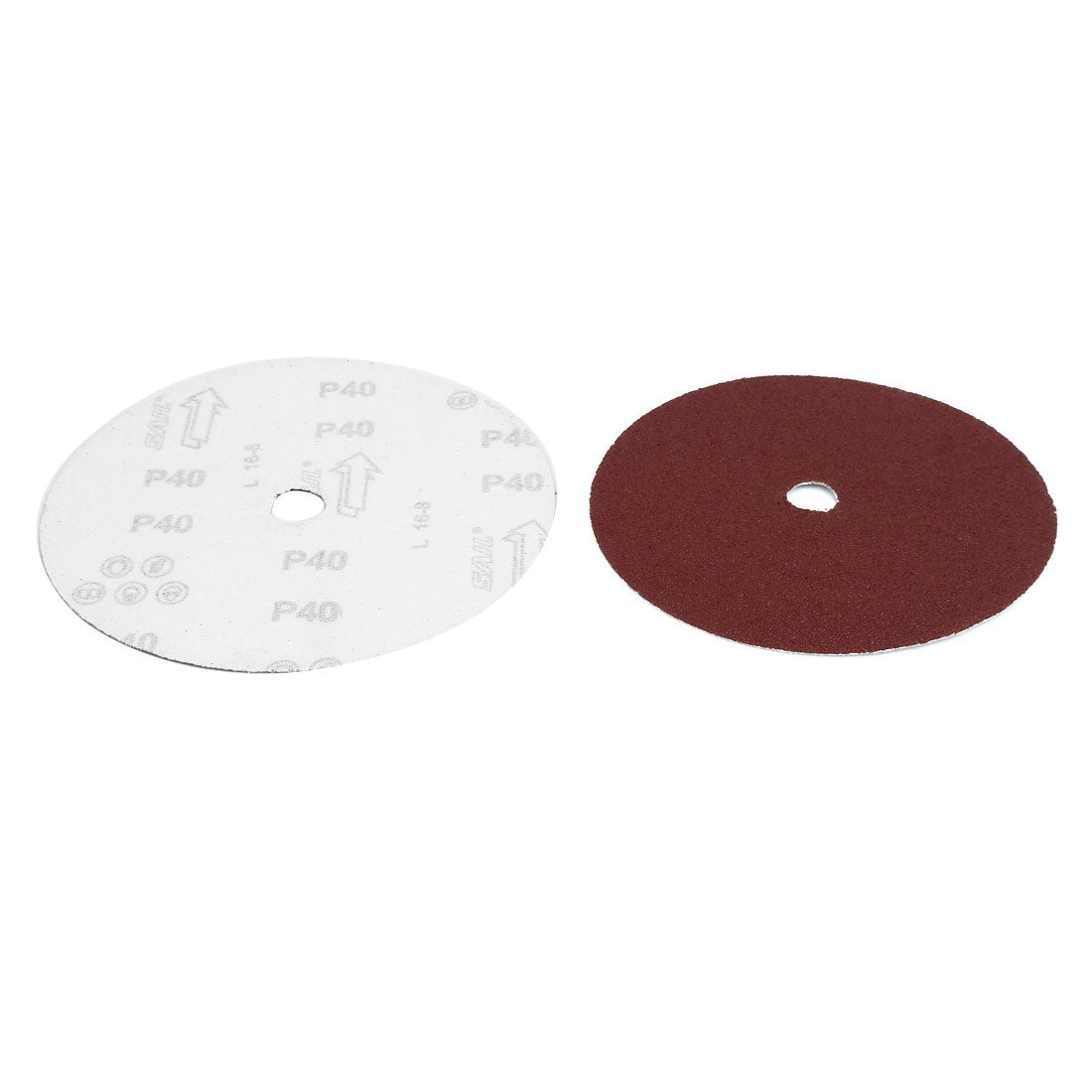 Harfington 180mm 7-inch Dia 40 Grit Abrasive Sanding Disc Polishing Pad Sandpaper 10pcs
