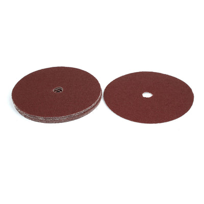 Harfington 180mm 7-inch Dia 40 Grit Abrasive Sanding Disc Polishing Pad Sandpaper 10pcs