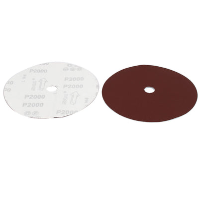 Harfington 180mm 7-inch Dia 2000 Grit Abrasive Sanding Disc Polishing Pad Sandpaper 10pcs