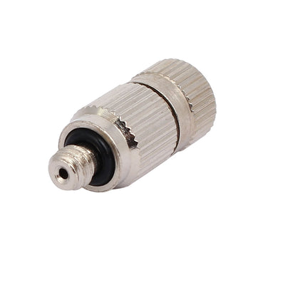 Harfington 0.1mm Orifice Dia 4.5mm Male Thread 22mm Length Mist Nozzle Silver Tone