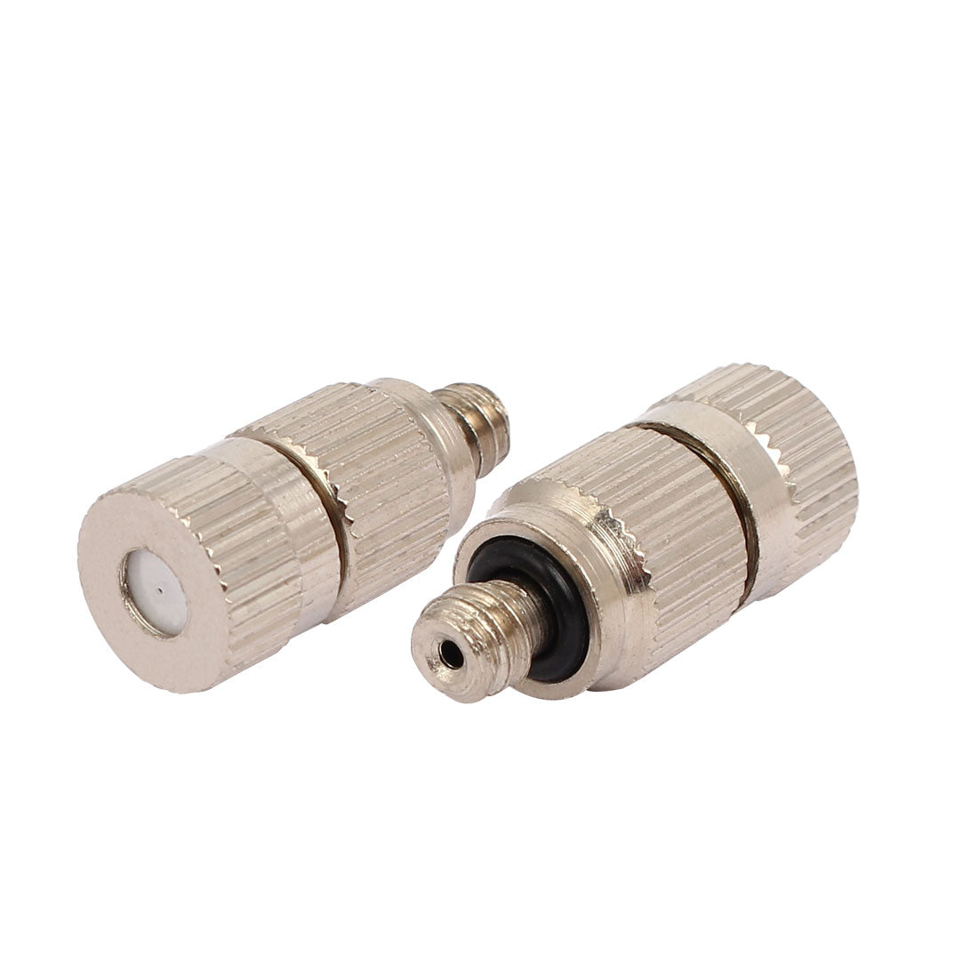 Harfington 0.4mm Orifice Dia 22mm Long Mist Nozzle Silver Tone 5pcs