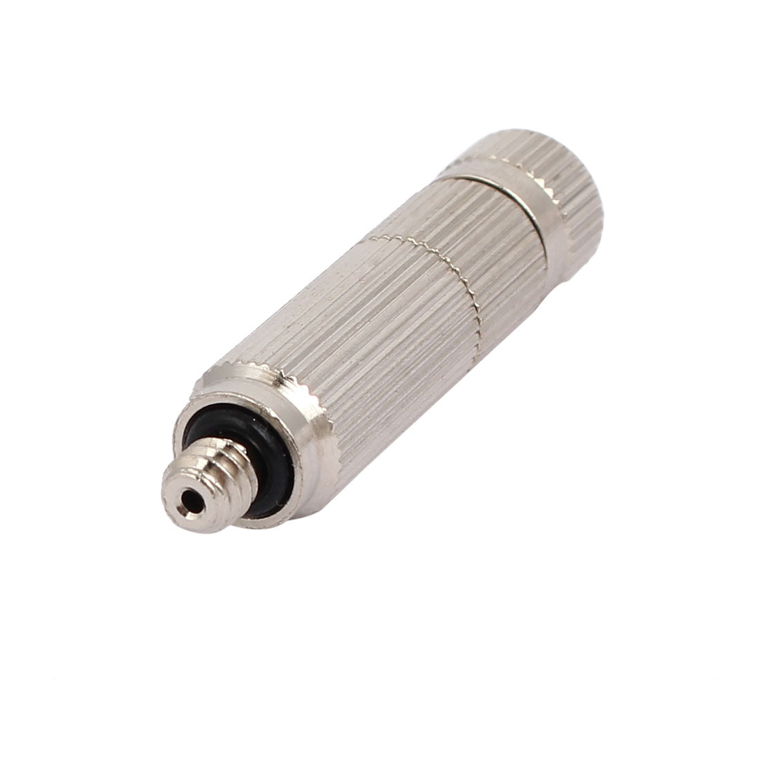 Harfington 0.1mm Orifice Dia 4.5mm Male Thread 40mm Length Mist Nozzle Silver Tone