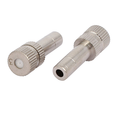 Harfington 0.3mm Orifice Dia 27mm Length Slip lock Mist Nozzle 2pcs for 6mm Quick Connector