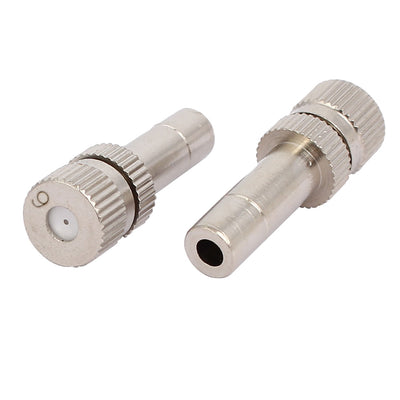 Harfington 0.6mm Orifice Dia 27mm Length Slip lock Mist Nozzle 2pcs for 6mm Quick Connector
