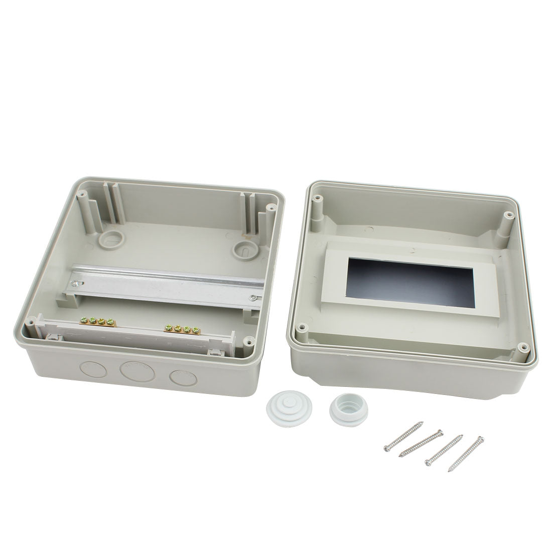 Harfington 185x185x105mm Waterproof 8 Ways Distribution Box Switch Cover for Circuit Breaker