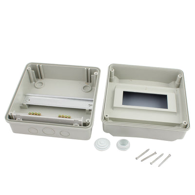 Harfington 185x185x105mm Waterproof 8 Ways Distribution Box Switch Cover for Circuit Breaker