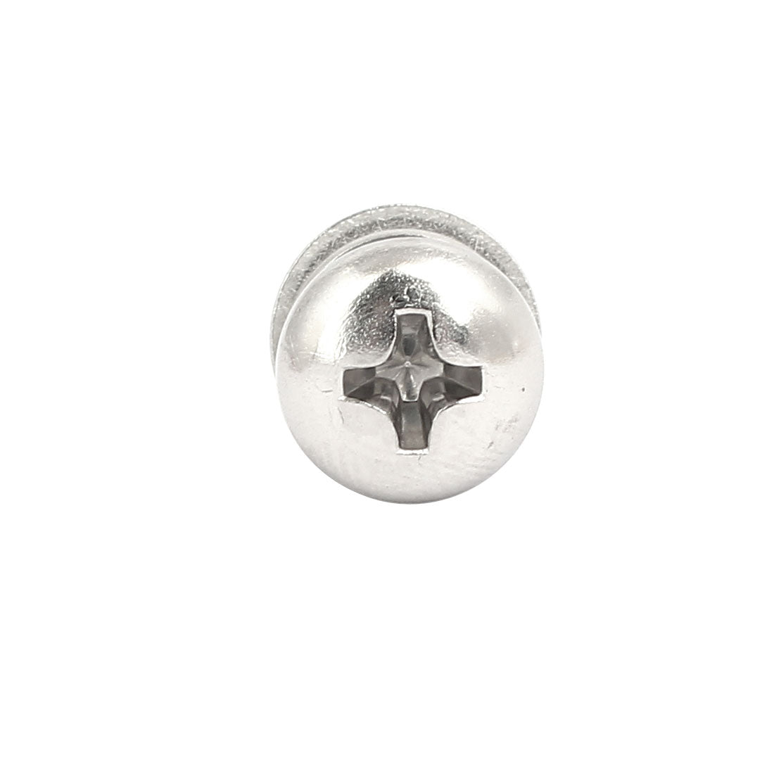 Harfington M4x40mm 304 Stainless Steel Phillips Pan Head Bolt Screw Nut w Washer 20 Sets