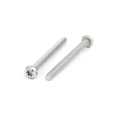 Harfington M4x40mm 316 Stainless Steel Pan Head Torx Socket Cap Security Screw 8pcs