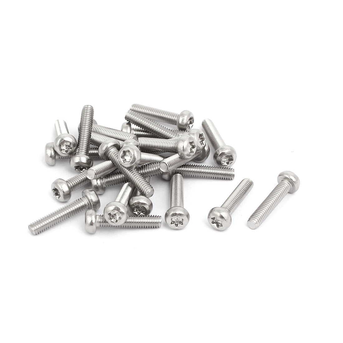 Harfington M3x14mm 316 Stainless Steel Pan Head Torx Socket Cap Security Screw 25pcs
