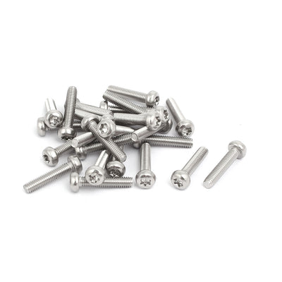Harfington M3x14mm 316 Stainless Steel Pan Head Torx Socket Cap Security Screw 25pcs