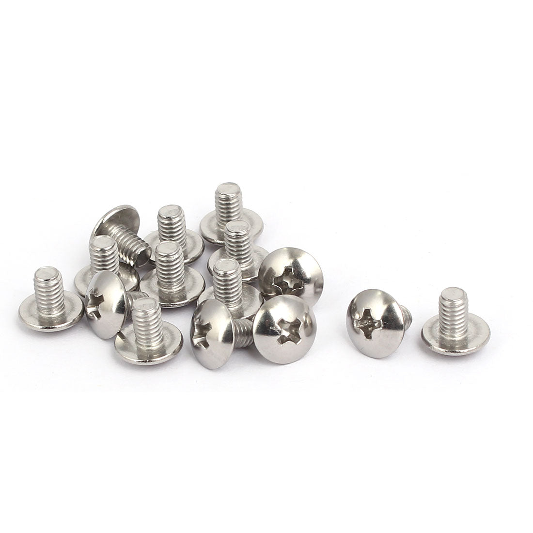 Harfington M4 x 6mm 316 Stainless Steel  Phillips Head Machine Screws 15pcs