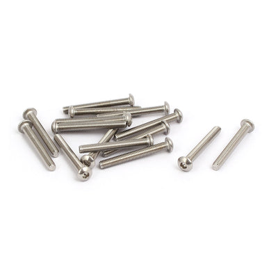 Harfington M3x25mm 316 Stainless Steel Pan Head Hex Socket Cap Screws 15pcs