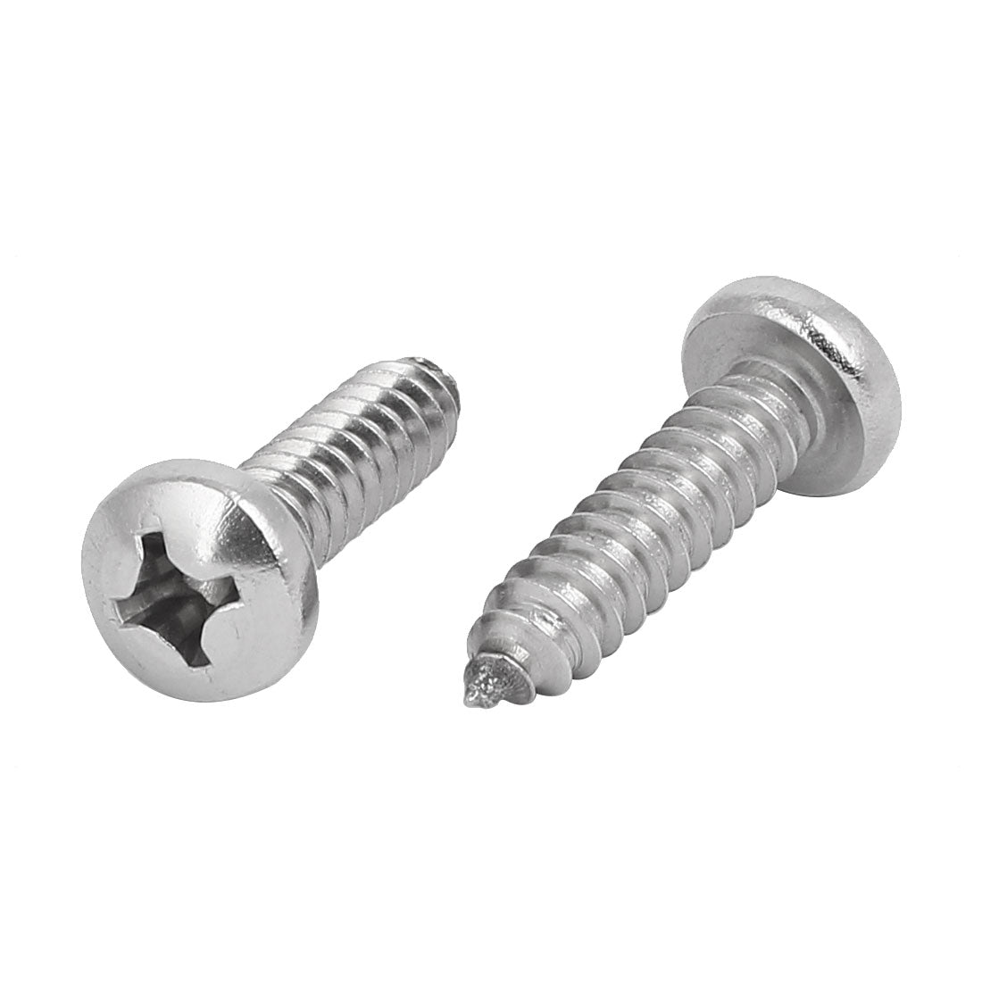 Harfington M6.3x25mm 316 Stainless Steel Phillips Pan Head Self Tapping Screws 8pcs
