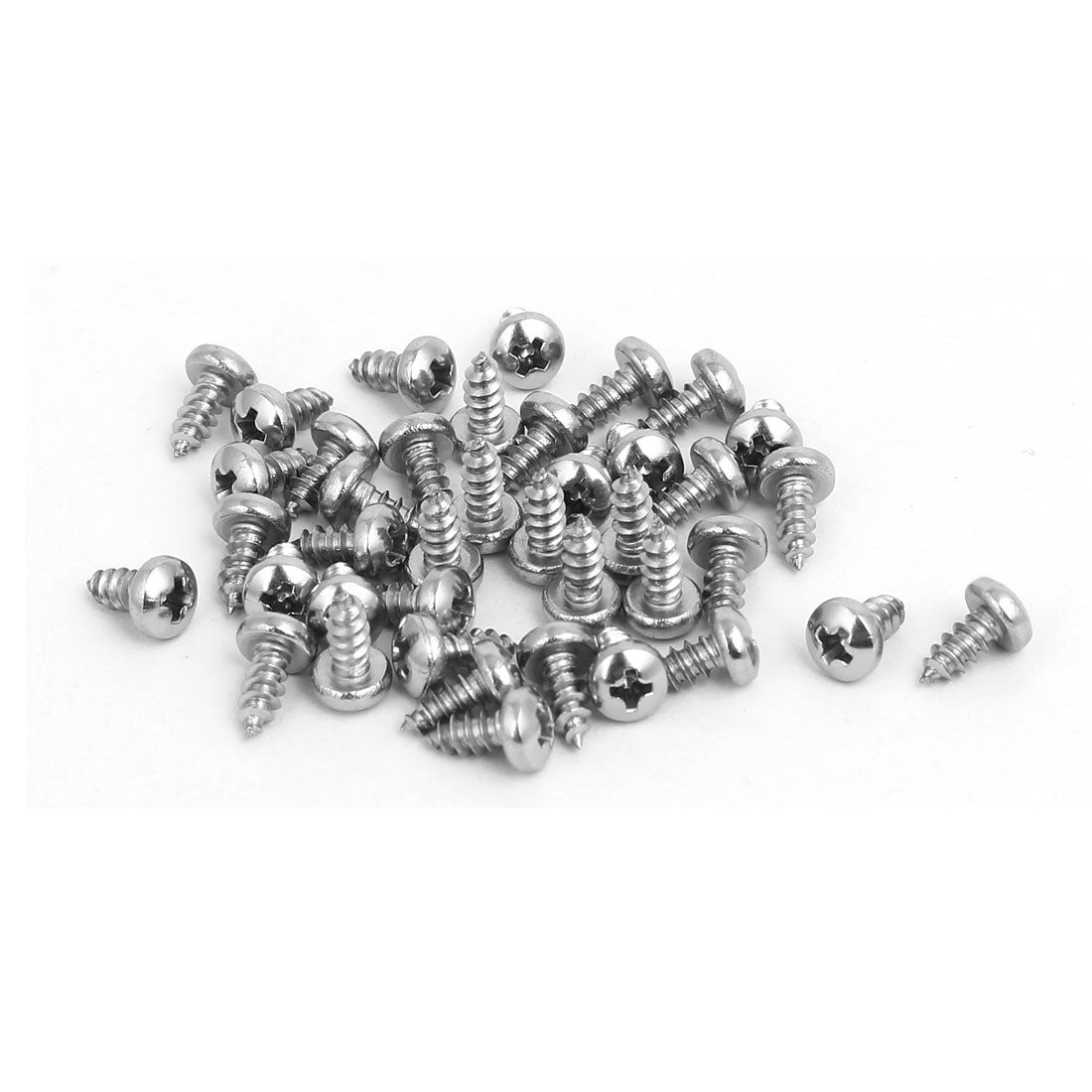 Harfington M2.9x6.5mm 316 Stainless Steel Phillips Pan Head Self Tapping Screws 40pcs