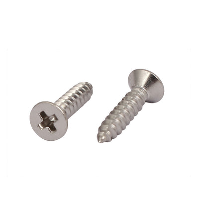 Harfington M2.9x13mm 316 Stainless Steel Flat Head Phillips Self Tapping Screw Bolt 60pcs