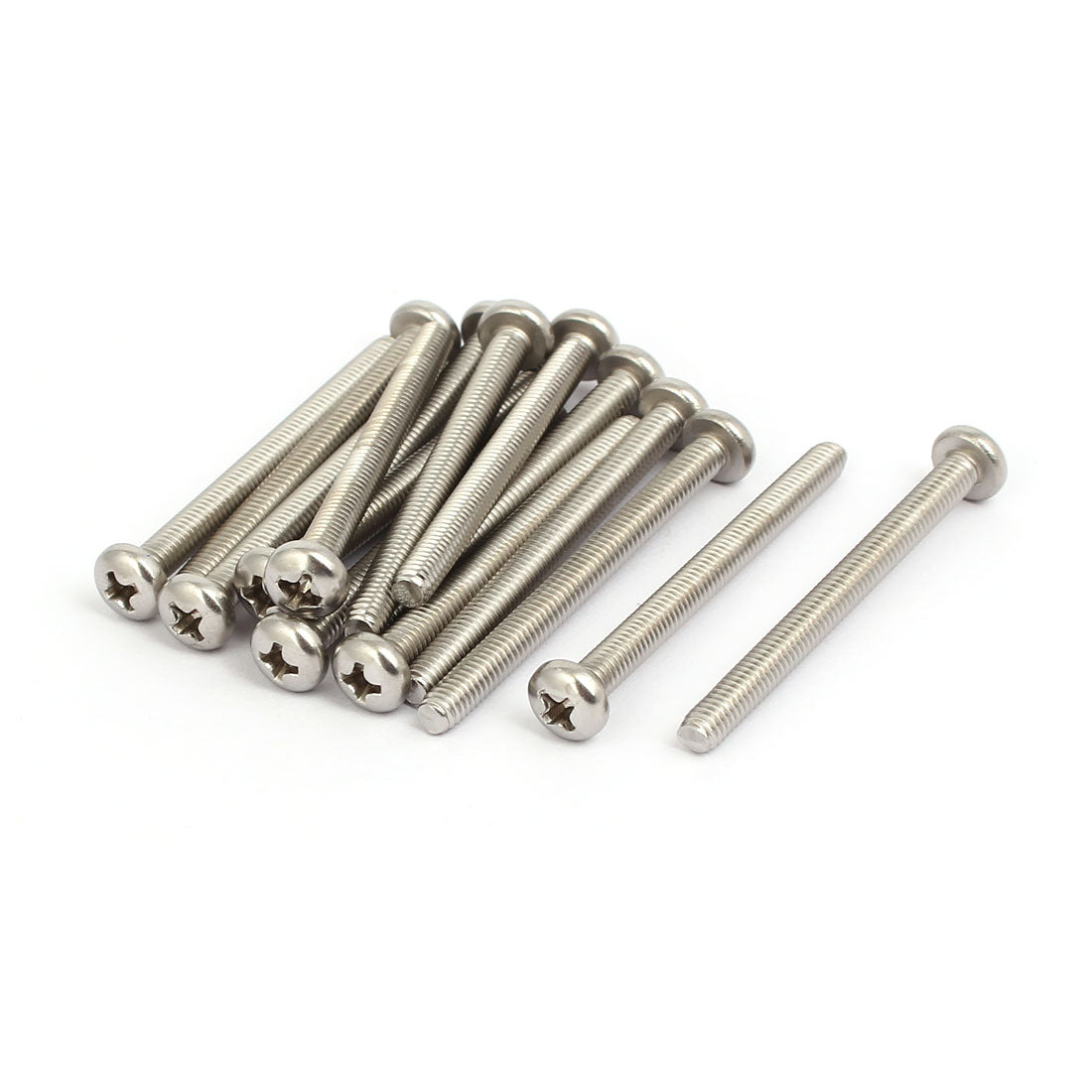 Harfington M4x45mm 316 Stainless Steel Phillips Socket Pan Head Machine Screws 15pcs