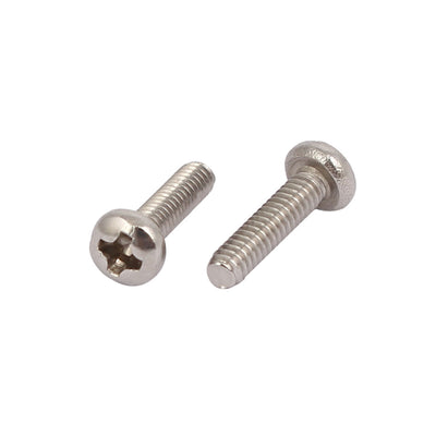 Harfington M2x8mm 316 Stainless Steel Phillips Round Pan Head Machine Screw Bolt 60pcs