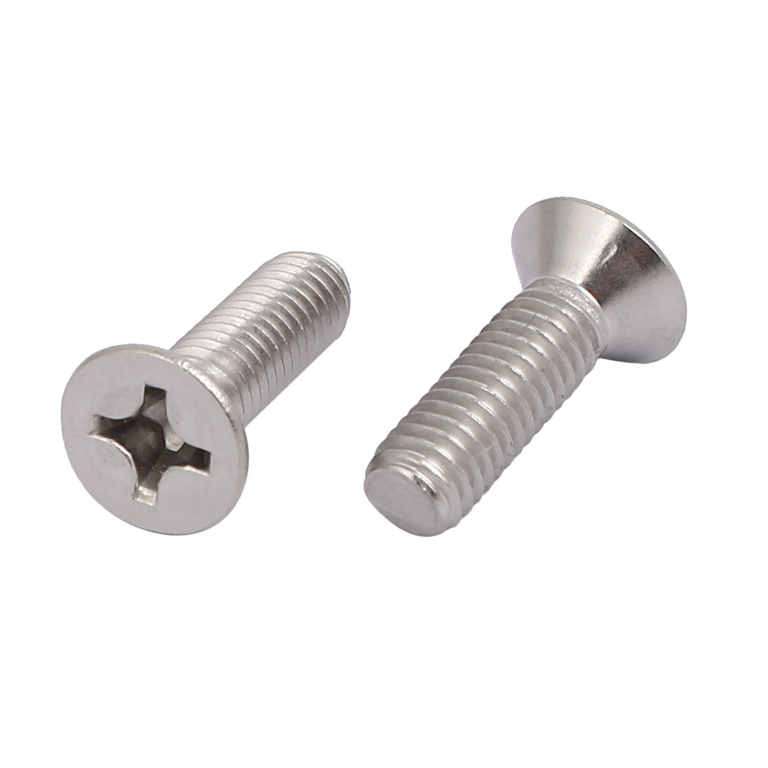 Harfington M6x20mm 316 Stainless Steel Phillips Countersunk Bolt Machine Screw 12pcs
