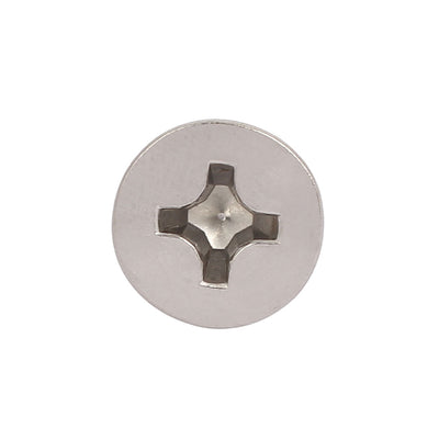 Harfington M4x40mm 316 Stainless Steel Phillips Socket Flat Head Machine Screws 15pcs