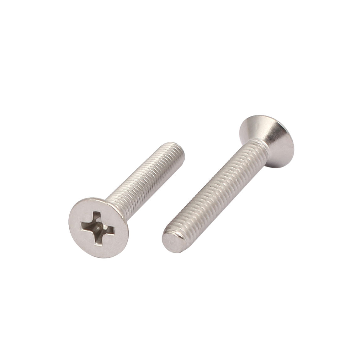 Harfington M4x25mm 316 Stainless Steel Phillips Socket Flat Head Machine Screws 25pcs