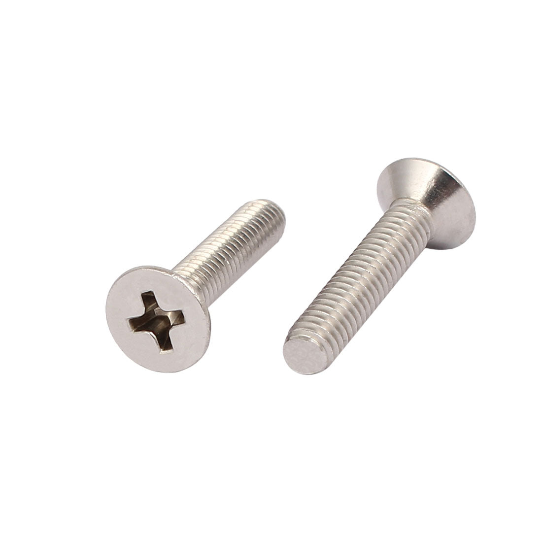 Harfington M4x20mm 316 Stainless Steel Phillips Socket Flat Head Machine Screws 25pcs