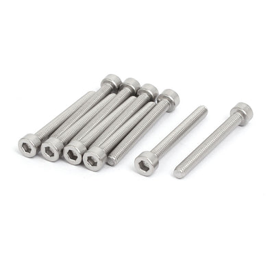 Harfington M4X35mm 316 Stainless Steel Fully Thread Hex Socket Cap Screw Bolt 10pcs