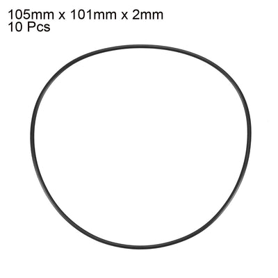 Harfington Nitrile Rubber O-Rings Metric Nitrile Rubber Sealing Gasket Black Pack of 10