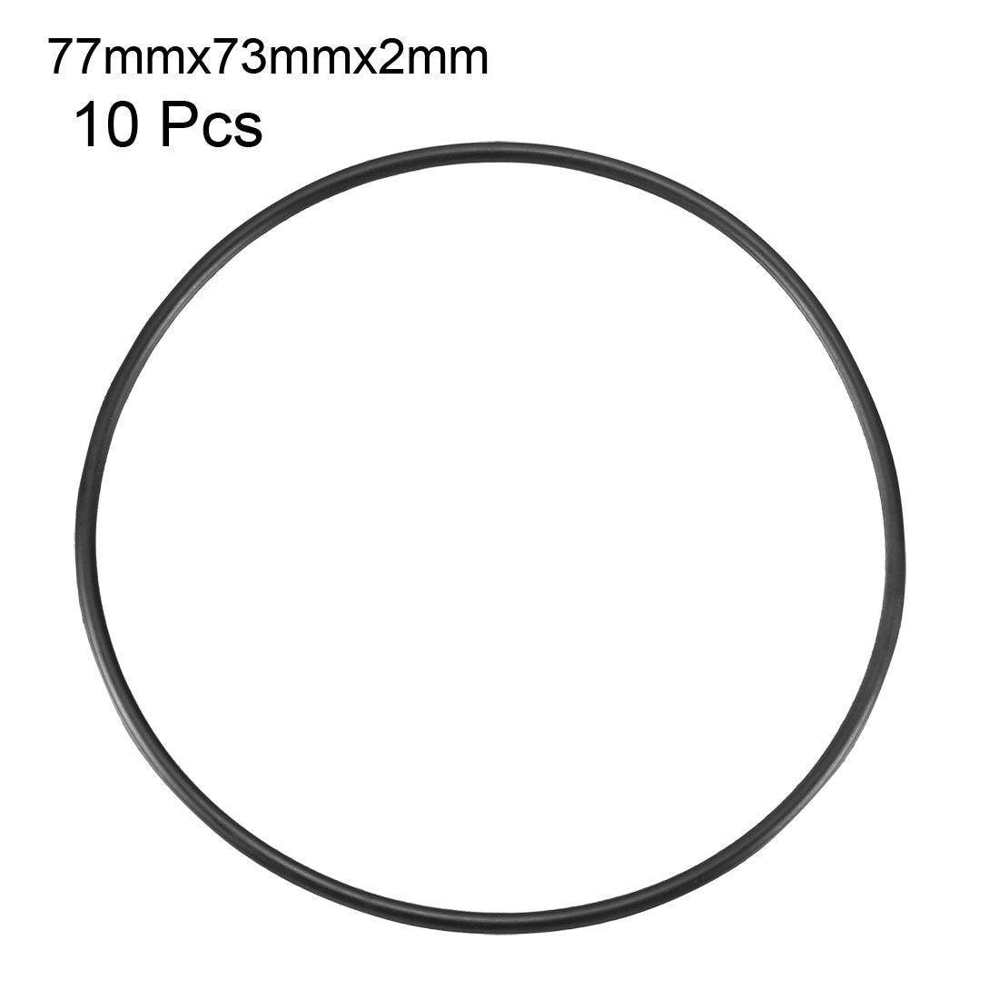 Harfington Nitrile Rubber O-Rings Metric Nitrile Rubber Sealing Gasket Black Pack of 10