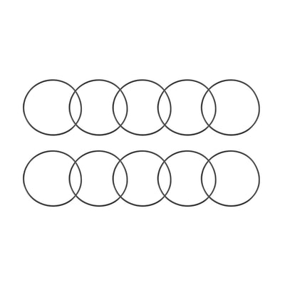 Harfington Nitrile Rubber O-Rings Metric Nitrile Rubber Sealing Gasket Black Pack of 10