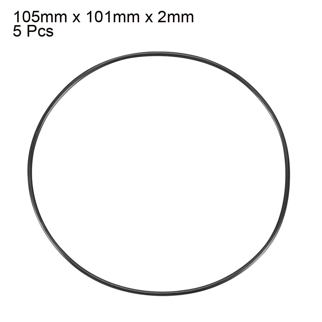 Harfington Nitrile Rubber O-Rings, Metric Nitrile Rubber Sealing Gasket 5Pcs