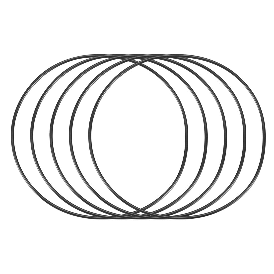 Harfington Nitrile Rubber O-Rings, Metric Nitrile Rubber Sealing Gasket 5Pcs