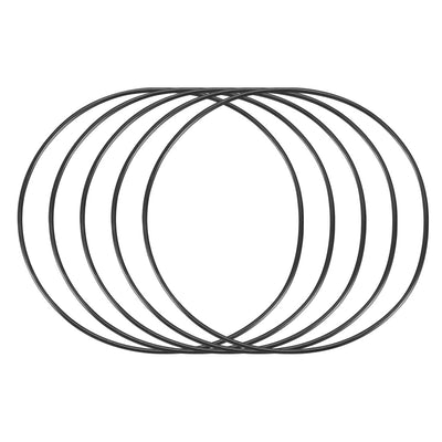 Harfington Nitrile Rubber O-Rings, Metric Nitrile Rubber Sealing Gasket 5Pcs