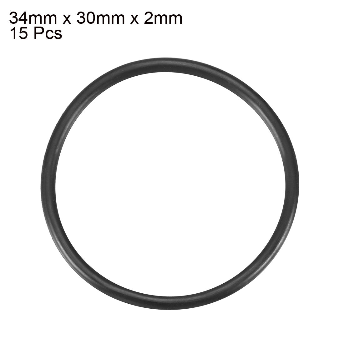 Harfington Nitrile Rubber O-Rings, Metric Nitrile Rubber Sealing Gasket, Pack of 15