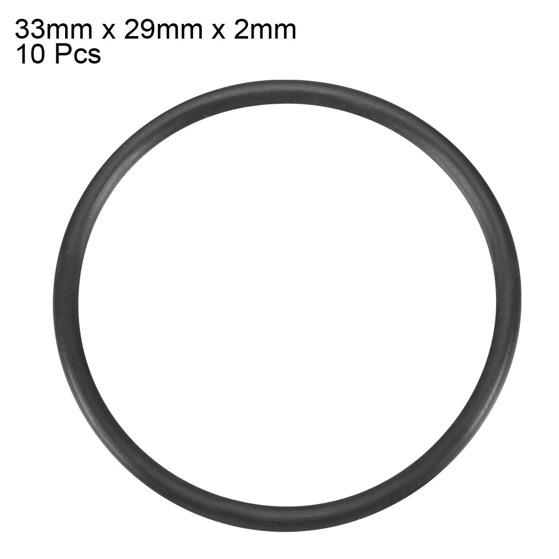 Harfington Nitrile Rubber O-Rings Metric Nitrile Rubber Sealing Gasket Black Pack of 10